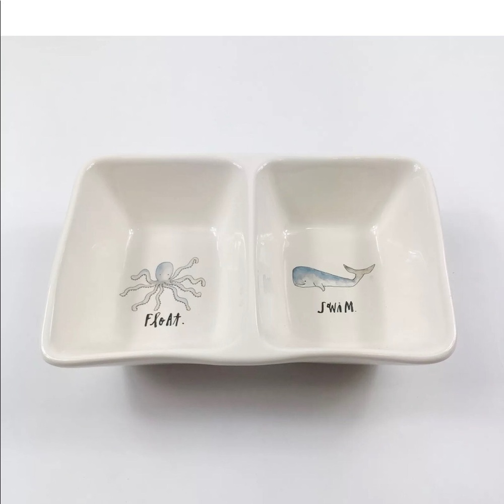 Rae Dunn octopus whale dish snack party plate